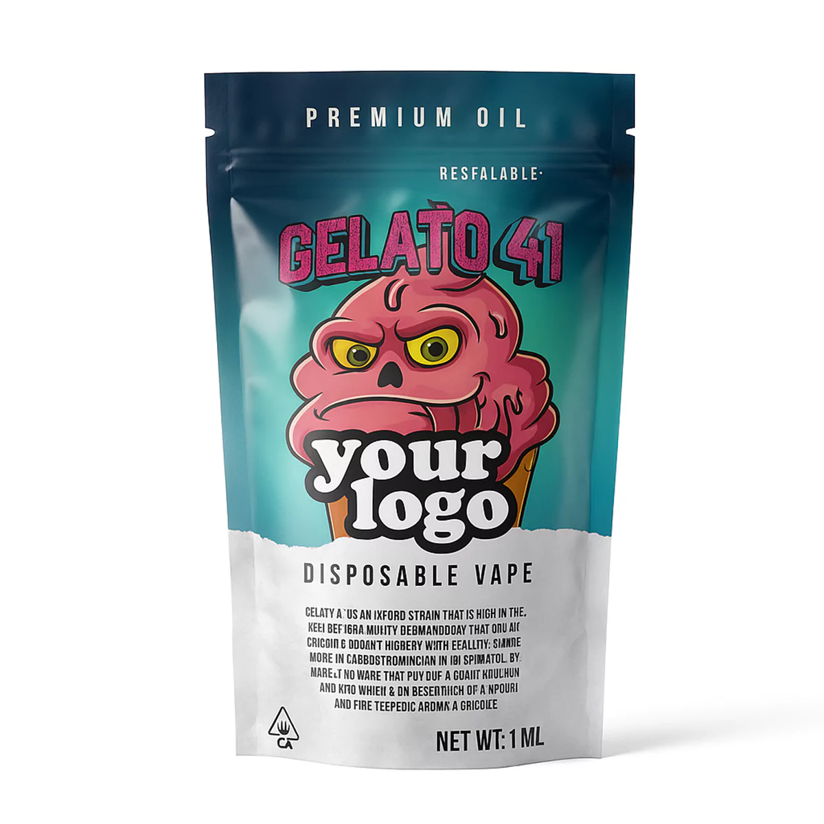 Sealed Mylar Bags with logo