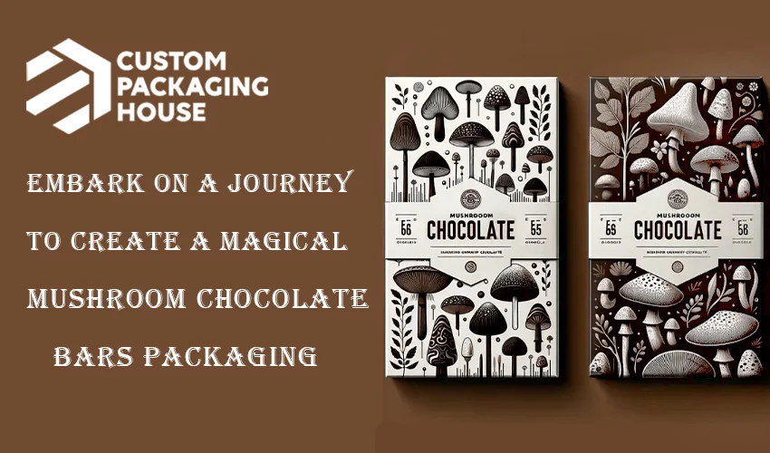 Embark on a journey to create a Magical Mushroom Chocolate Bars Packaging
