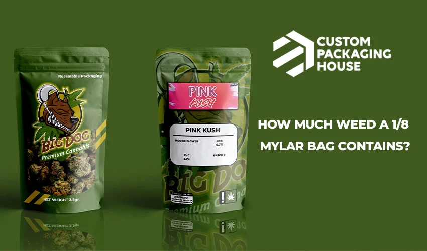 1/8 weed Mylar bag