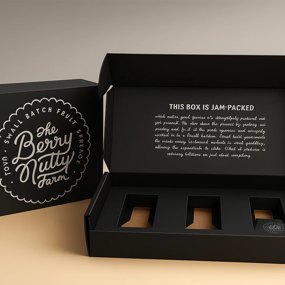Custom Printed Black Mailer Boxes