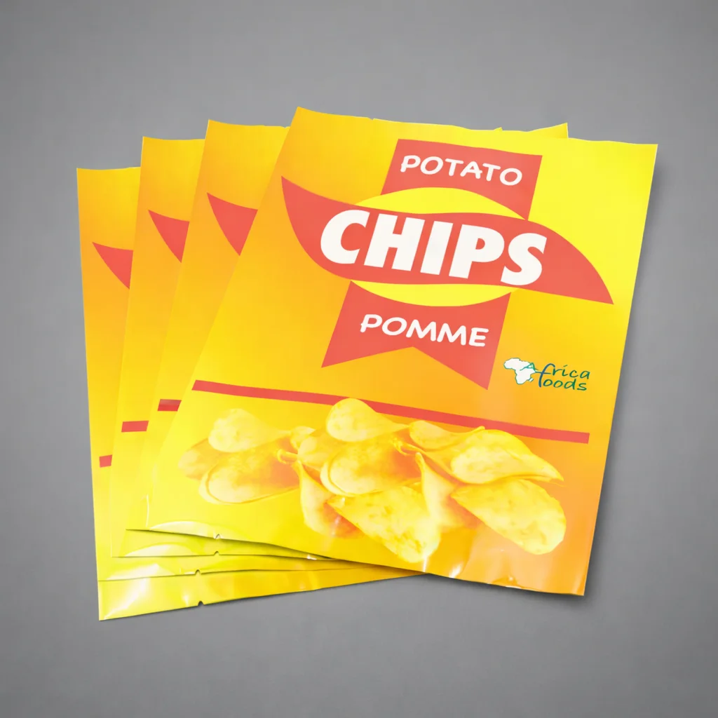 Custom Chips Mylar Bags